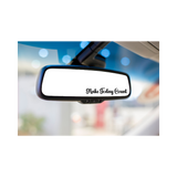 Make Today Count Car Mirror Vinyl Decal (Black, Retail Packaging)