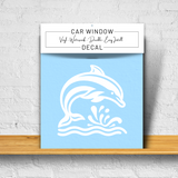 Dolphin Vinyl Decal Retail Packaging Car Windows Laptops Walls and More