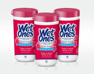 Wet Ones Antibacterial Hand Wipes Canister - Fresh Scent Pack