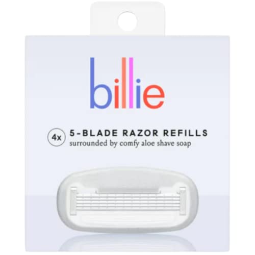 Billie 5-Blade Razor Refills 4 Count.