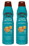 Hawaiian Tropic Everyday Active Clear Spray SPF 15 Ultra-light, fast-absorbing, sweat-resistant protection (PACK OF 2)