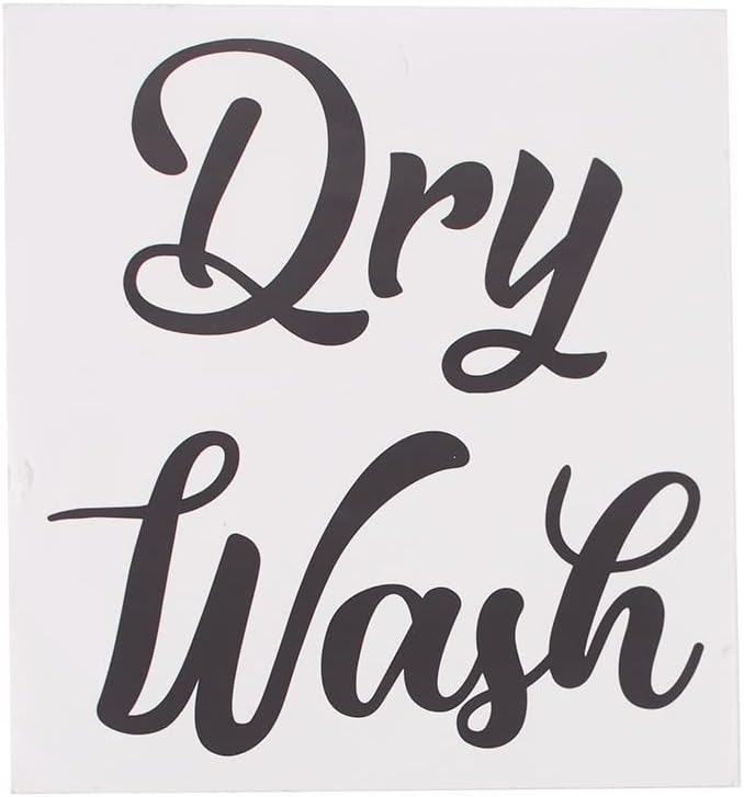 Washer and Dryer Appliance Decoration with Wash and Dry Text