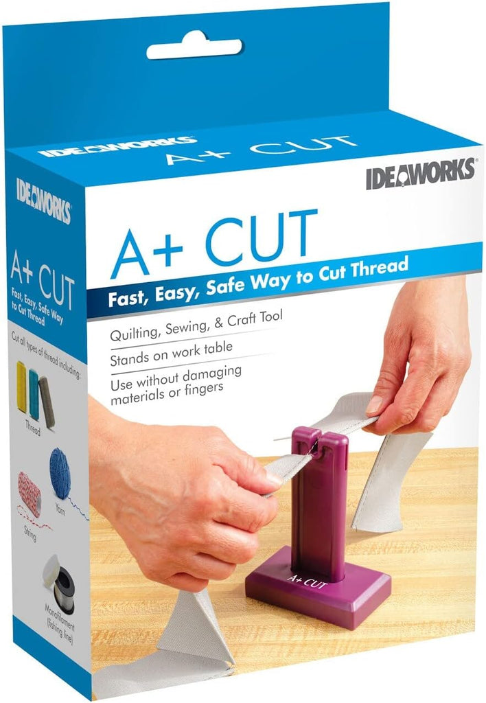 Ideaworks Upright Thread Cutter For Quilting, Sewing - Safe Snipper, 2.2" x 4.8" x 5.7", Purple, Standard