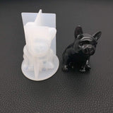 3D French Bulldog Soap Mold, Puppy Silicone Mold for Cake Decorating Candle Making Resin Epoxy Jewelry DIY Necklace Pendant Casting Plaster Clay Mold Ice Cube Tray