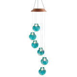 Solar-Powered Seashell Hanging Outdoor Mobile: Coastal Elegance with Eco-Friendly Lighting