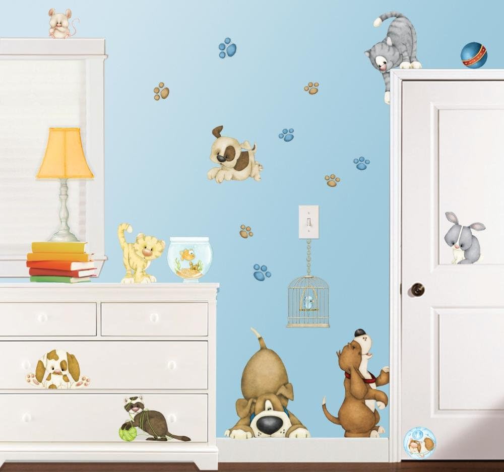 At the Pet Shop Dogs and Cats Wall Decor Stickers