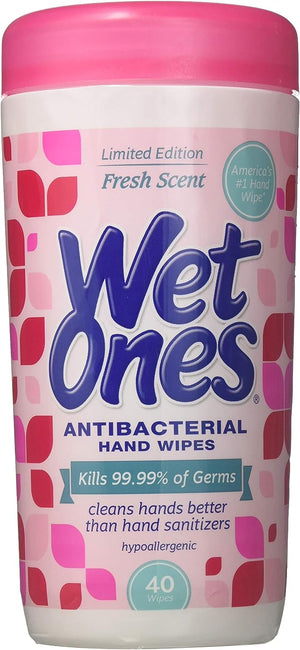 Wet Ones Antibacterial Hand Wipes Canister - Fresh Scent Pack