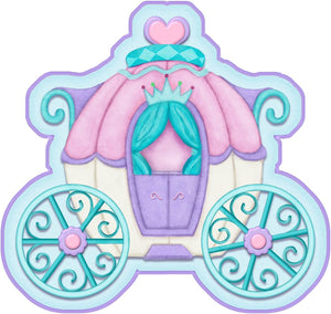 Borders Unlimited Princess Camryn Memory Foam Children's Bathroom Mat, Multicolor