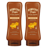 Hawaiian Tropic SPF 4 Sunscreen, Protective Dark Tannning Sunscreen Lotion 8 Ounces , 2 Count (Pack of 1)