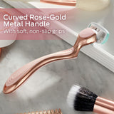 Schick Hydro Silk Rose Gold Metal Razor for Women | Womens Razors, Travel Razor, 5 Blade Razors for Women | 1 Handle & 2 Razor Refills