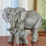 Exquisite Hand-Painted Tabletop Figurines: Playful Elephants Adding Artistry to Your Decor