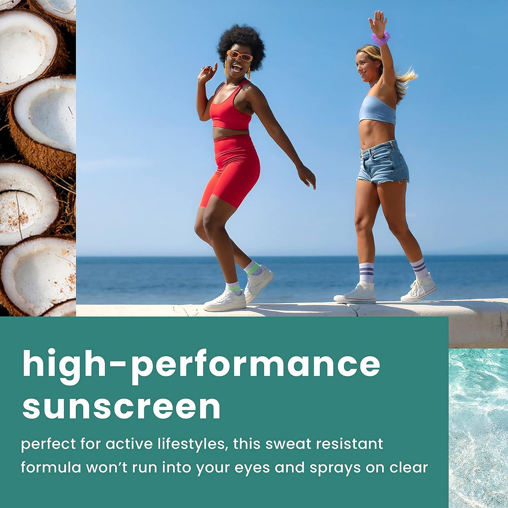 Hawaiian Tropic Everyday Active Clear Spray Sunscreen SPF 50, 6oz | Hawaiian Tropic Sunscreen SPF 50, Sunblock, Oxybenzone Free Sunscreen, Spray On Sunscreen, Body Sunscreen Spray SPF 50, 6oz
