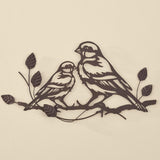 Intricate Songbirds Metal Wall Art Decoration: Elegance and Detail for Your Home