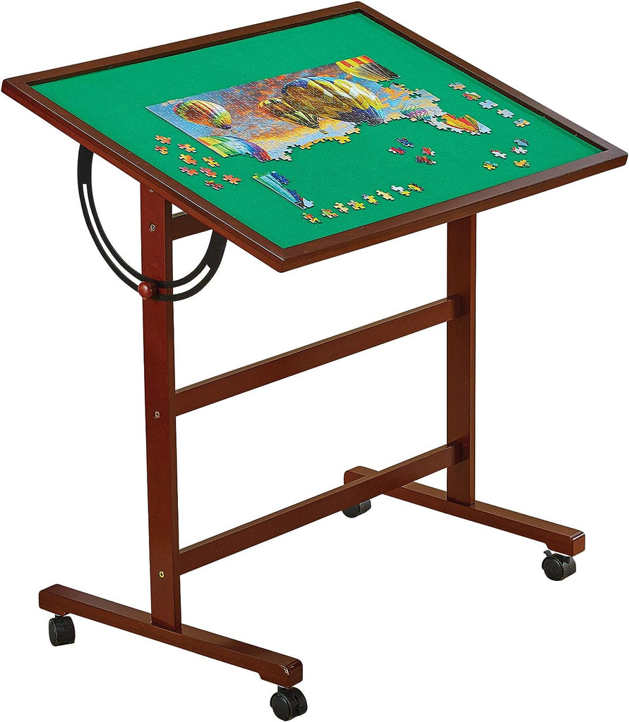 Ultimate Puzzle Comfort: Adjustable & Portable Jigsaw Puzzle Table with Tilting Top