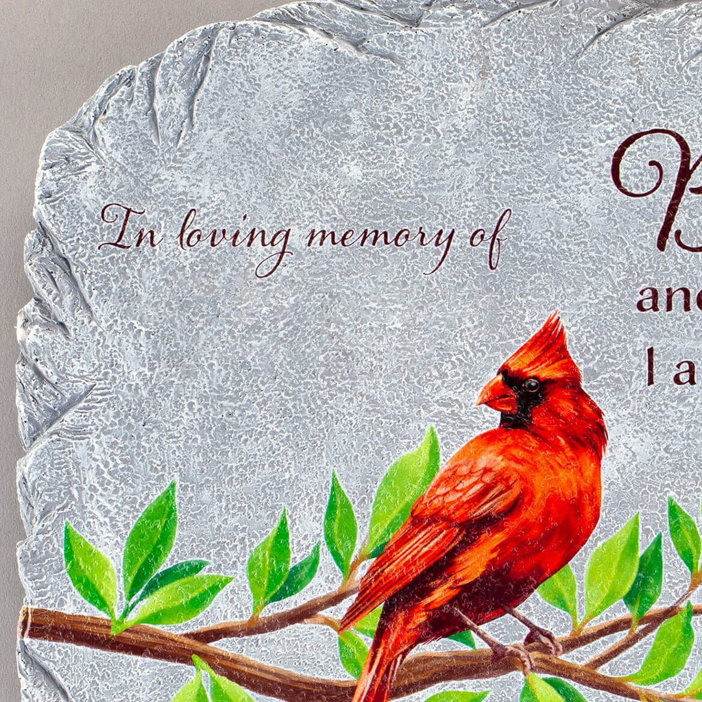 Personalized Cardinal Memorial Garden Stone