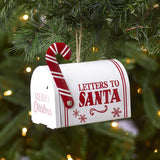 Letters to Santa Oversized Iron Mail Box Christmas Tree Ornament