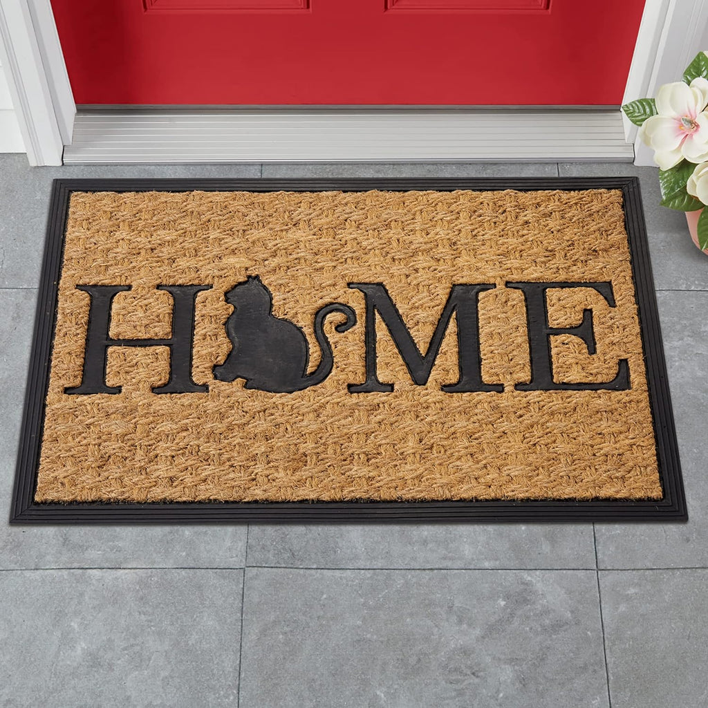 Delightful Home Cat Coco Skid-Resistant Doormat: Welcoming Feline Charm at Your Entryway