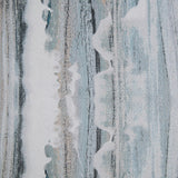 Sun Zero Artifact Abstract Painting Blackout Grommet Curtain Panel, 40" x 63", Blue