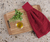 Ritz Hanging Tie Towels, Cotton, 1 Pack - Solid, Paprika