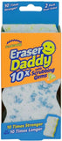 Scrub Daddy Eraser Sponge - 10x More Durable than Traditional Erasers with Scrubbing Gems - Removes Dirt, Scuffs & Stains - Water Activated Sponge Eraser (2 Pack)