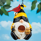 Bumblebee Gnome Hanging Birdhouse - Garden Decoration with Whimsical Design