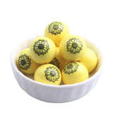 20mm Bubblegum Beads Sunflower Double Sided Printed Yellow Bubble Gum Gumball Beads for Keychains Beads for Badge Reels Chunky Necklace