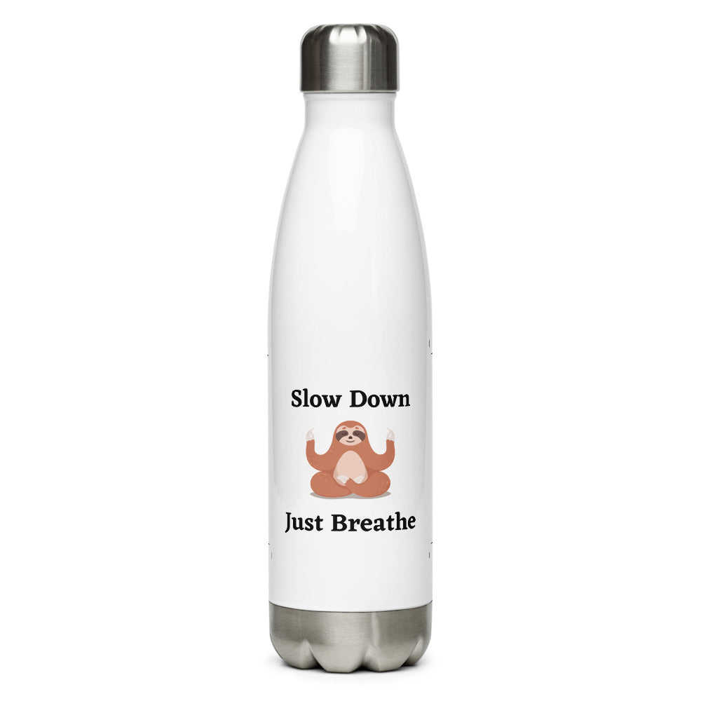 Yoga Sloth Stainless Steel Water Bottle